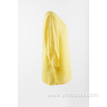 Yellow linen blouse with 3/4 sleeve